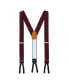 Фото #1 товара Men's Sutton Solid Color Silk Formal End Suspenders