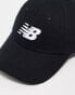 New Balance logo baseball cap in black