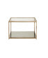 Cruz Coffee Table with Mirror Shelf