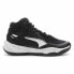 Фото #1 товара Puma Playmaker Pro Mid Splatter Basketball Mens Black Sneakers Athletic Shoes 3