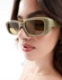 Фото #3 товара ASOS DESIGN mid square sunglasses in green