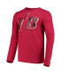 Men's Red Tampa Bay Buccaneers Combine Authentic Static Abbreviation Long Sleeve T-shirt