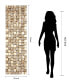 Фото #8 товара 'Textured 2' Metallic Handed Painted Rugged Wooden Blocks Wall Sculpture - 72" x 22"