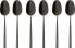 Sambonet Sambonet Rock PVD 6 Espresso Spoons Moka Nero Lucido