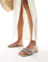 Фото #6 товара Simmi London Capri embellished flat sandal in gold