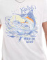 Polo Ralph Lauren vintage fit marlin club print t-shirt in cream