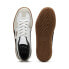 Фото #9 товара Puma Palermo Leather 39646401 Mens White Leather Lifestyle Sneakers Shoes