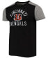 Фото #3 товара Men's Black, Gray Cincinnati Bengals Field Goal Slub T-shirt