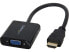 Фото #1 товара StarTech.com HD2VGAE2 HDMI to VGA Adapter - 1080p - 1920 x 1080 - Black - HDMI C