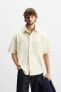 Textured comfort overshirt