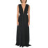 Фото #2 товара Bishop & Young Women's Sleeveless Plunging V Neckline Maxi Dress Black L