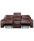 Keily 86" Manual Recliner Sofa - Brown