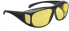 Фото #1 товара Wedo 27147099 Night Vision Glasses for Drivers, Tinted Polarised Lenses, ISO Standard, Case and Instructions (cannot guarantee instructions are in English) Black/Yellow