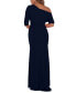 Фото #2 товара Off-the-Shoulder Scuba Gown