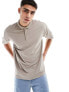 Фото #1 товара New Look oversized poloshirt in light brown