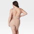 ASSETS by SPANX Women's Flawless Finish Plunge Bodysuit - Beige L