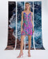 Фото #4 товара Women's Printed Strappy Mini Dress