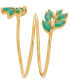 ფოტო #3 პროდუქტის Emerald Coil Statement Ring (9/10 ct. t.w.) in 14k Gold