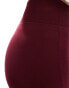 Фото #10 товара Bershka high waisted sculpting jersey flared trousers in burgundy