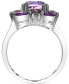 Multi-Gemstone Cluster Ring (3-3/8 ct. t.w.) in Sterling Silver