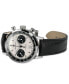 ფოტო #3 პროდუქტის Men's Swiss Automatic Chronograph Intra-Matic Black Leather Strap Watch 40mm
