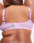 Фото #6 товара We Are We Wear Curve nylon blend high apex non padded plunge bra in violet purple