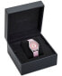 ფოტო #4 პროდუქტის Women's Pink Grosgrain Strap Watch 36mm