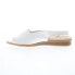 Фото #8 товара David Tate Norma Womens White Narrow Leather Slingback Sandals Shoes 9.5