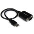 Фото #2 товара StarTech.com 1 Port Professional USB to Serial Adapter Cable with COM Retention - DB-9 - USB 2.0 A - 0.42 m - Black