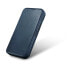 Фото #7 товара Глянцевый кожаный iPhone 14 чехол с магнитной крышкой CE Oil Wax Premium Leather Заказ синий
