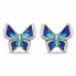 Charming silver earrings Butterflies EA1104WB