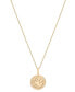 Фото #3 товара Audrey by Aurate diamond Sagittarius Disc 18" Pendant Necklace (1/10 ct. t.w.) in Gold Vermeil, Created for Macy's