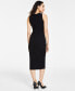 Фото #2 товара Women's Side-Cutout Sleeveless Knit Midi Dress, Created for Macy's