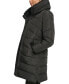 Фото #3 товара Women's Petite Faux-Sherpa Collar Hooded Stretch Puffer Coat, Created for Macy's