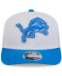 ფოტო #3 პროდუქტის Men's White/Blue Detroit Lions 2024 NFL Training Camp 9SEVENTY Trucker Hat