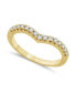 ფოტო #1 პროდუქტის Diamond Chevron Band (1/4 ct. t.w.) in 14k White or Yellow Gold