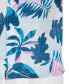 Фото #3 товара Men's Big & Tall Linen Blend Tropical Print Short Sleeve Shirt