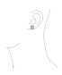 ფოტო #4 პროდუქტის Classic Style Crown 1.5 CT AAA CZ Halo Oval Cubic Zirconia Stud Earrings For Women Rhodium Plated Brass
