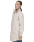 Women's Quilted Longline Jacket With Side Zipper Vents