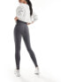 ASOS 4505 Icon running tie waist gym legging with phone pocket in dark charcoal Черный, 40 - фото #5