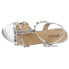 VANELi Midge Metallic Studded Wedding Block Heels Womens Silver Dress Sandals 3