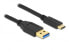Delock 84006 - 3 m - USB A - USB C - USB 3.2 Gen 1 (3.1 Gen 1) - 5000 Mbit/s - Black