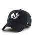 Фото #1 товара Men's Black Brooklyn Nets Classic Franchise Fitted Hat