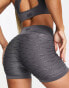 HIIT seamless booty short in textured charcoal