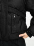 Фото #5 товара The Couture Club oversized cropped puffer jacket in black with tie hem