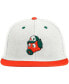Men's White, Orange Miami Hurricanes Miami Maniac On-Field Baseball Fitted Hat