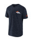 Фото #3 товара Men's NFL x Darius Rucker Collection by Navy Denver Broncos Slub Henley T-shirt