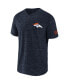 Men's NFL x Darius Rucker Collection by Navy Denver Broncos Slub Henley T-shirt Синий, S - фото #3