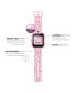 ფოტო #4 პროდუქტის Kid's Pink Unicorn Silicone Strap Touchscreen Smart Watch 42mm with Earbuds Gift Set