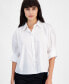 Фото #3 товара Women's Etje Cotton 3/4-Sleeve Collared Blouse